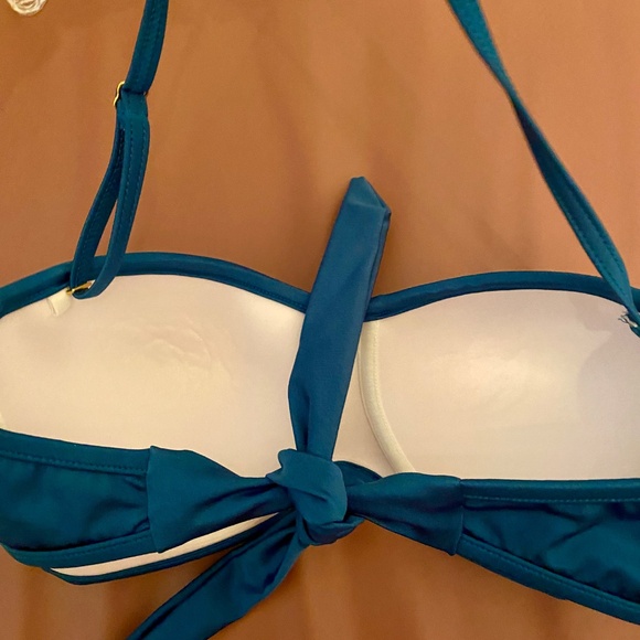 Venus 4 piece NWOT bikini skirt/dress set Teal sequin - Picture 5 of 16